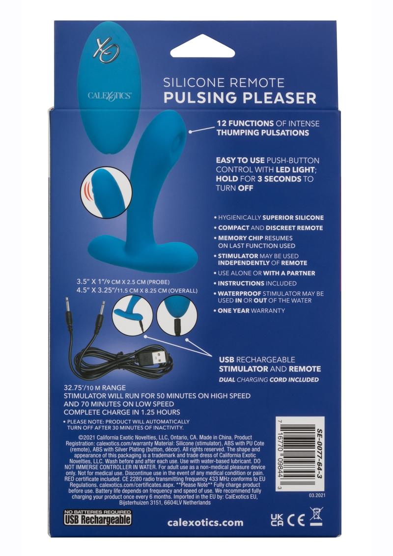Silicone Pulsing Pleaser Rechargeable Remote Control Vibrators