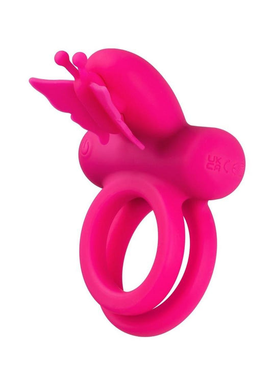 CalExotics Silicone Rechargeable Butterfly Dual Ring