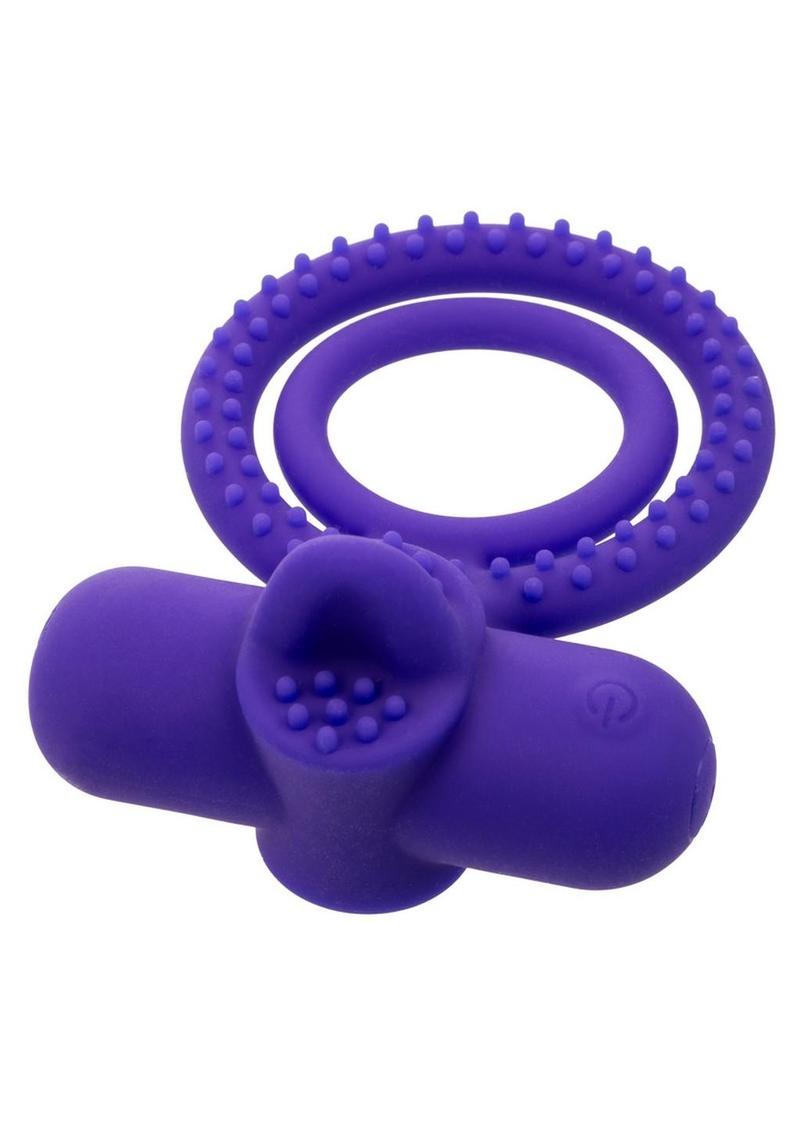 CalExotics Rechargeable Silicone Dual Climaxer Waterproof Cock Ring