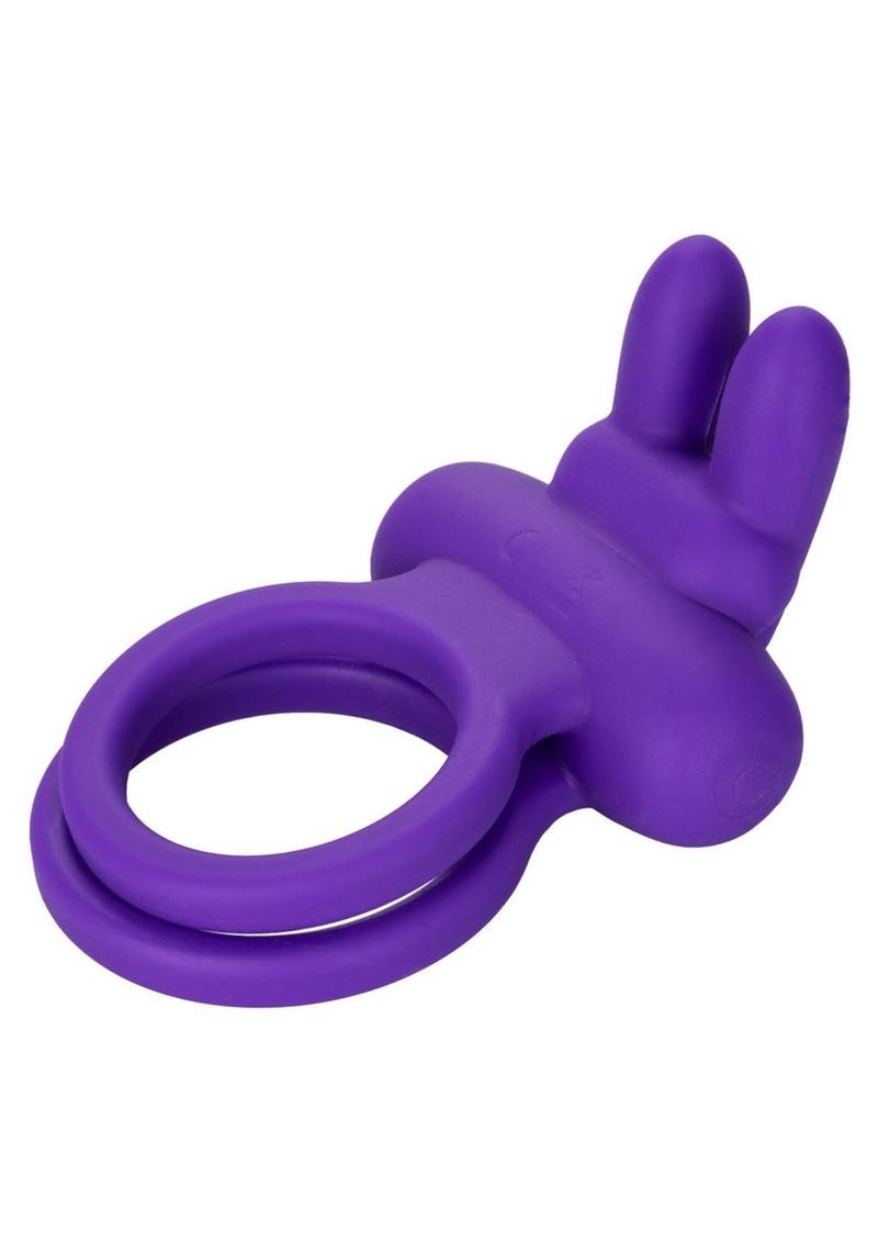 Calexotics Silicone Rechargeable Dual Rockin' Rabbit Vibe Ring