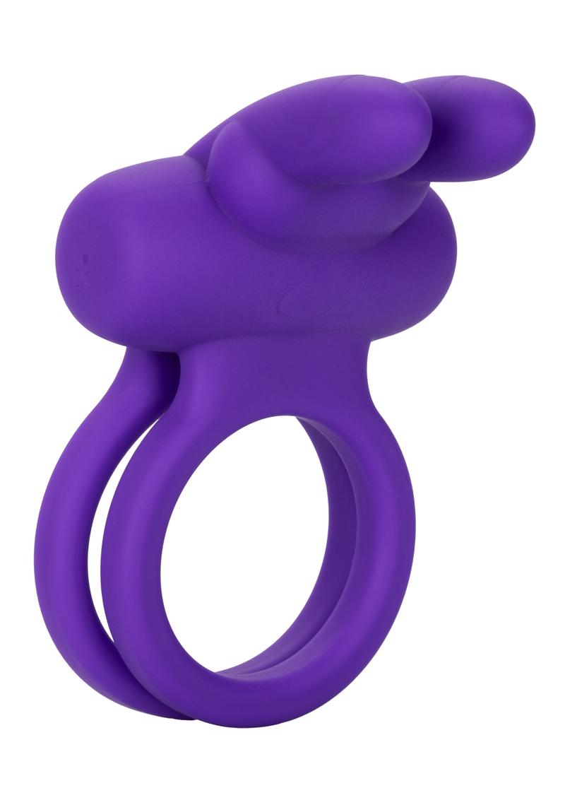 Calexotics Silicone Rechargeable Dual Rockin' Rabbit Vibe Ring