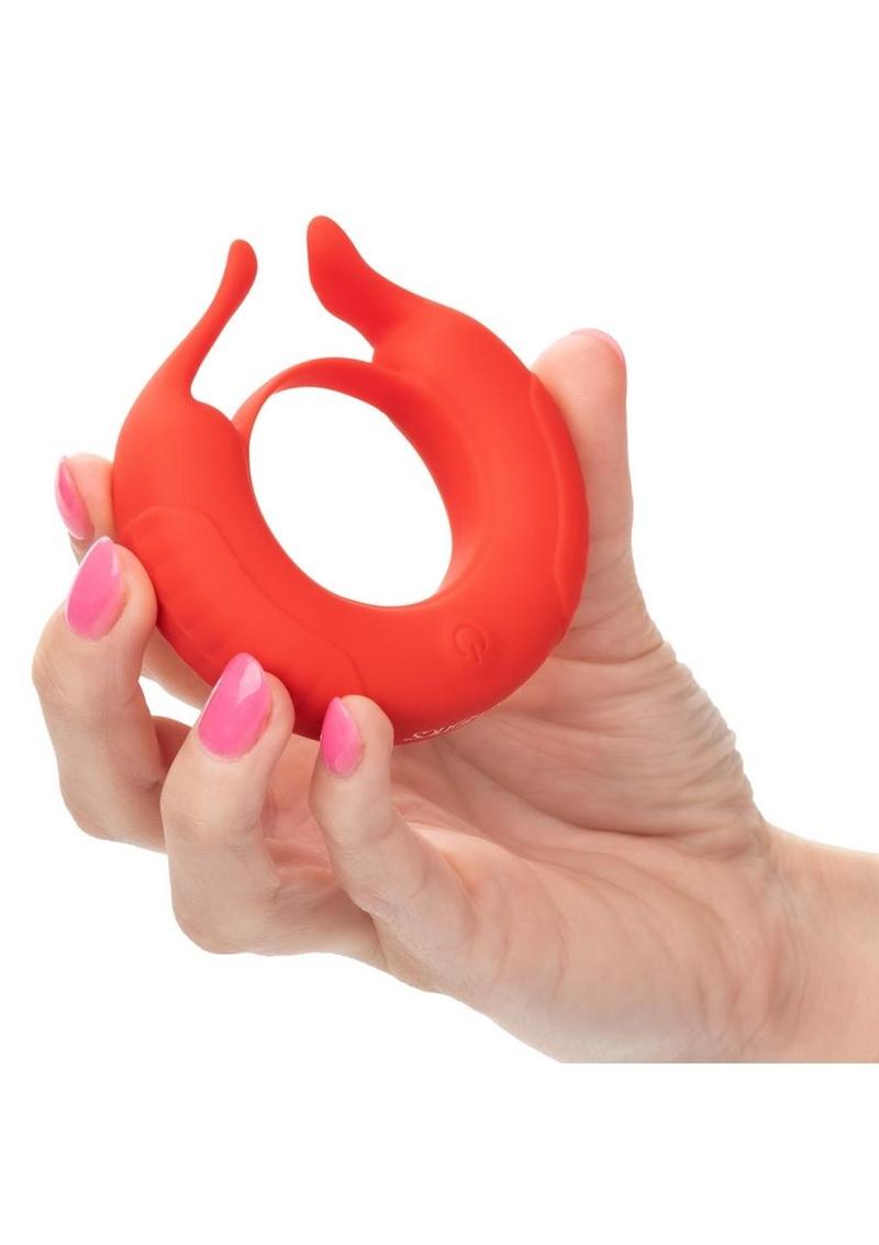 Calexotics Silicone Rechargeable Taurus Vibrating Enhancer Ring