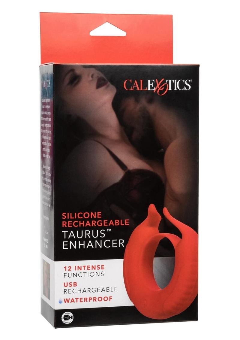 Calexotics Silicone Rechargeable Taurus Vibrating Enhancer Ring