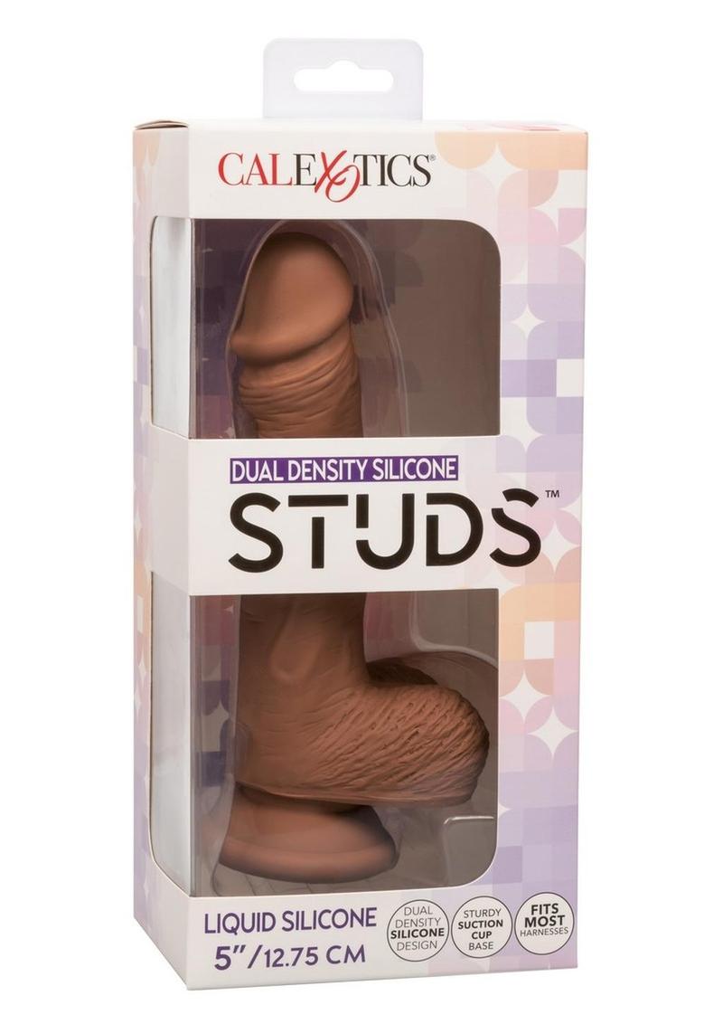 CalExotics Studs Dual Density Silicone Dildo 6.25 Inch Realistic Cock