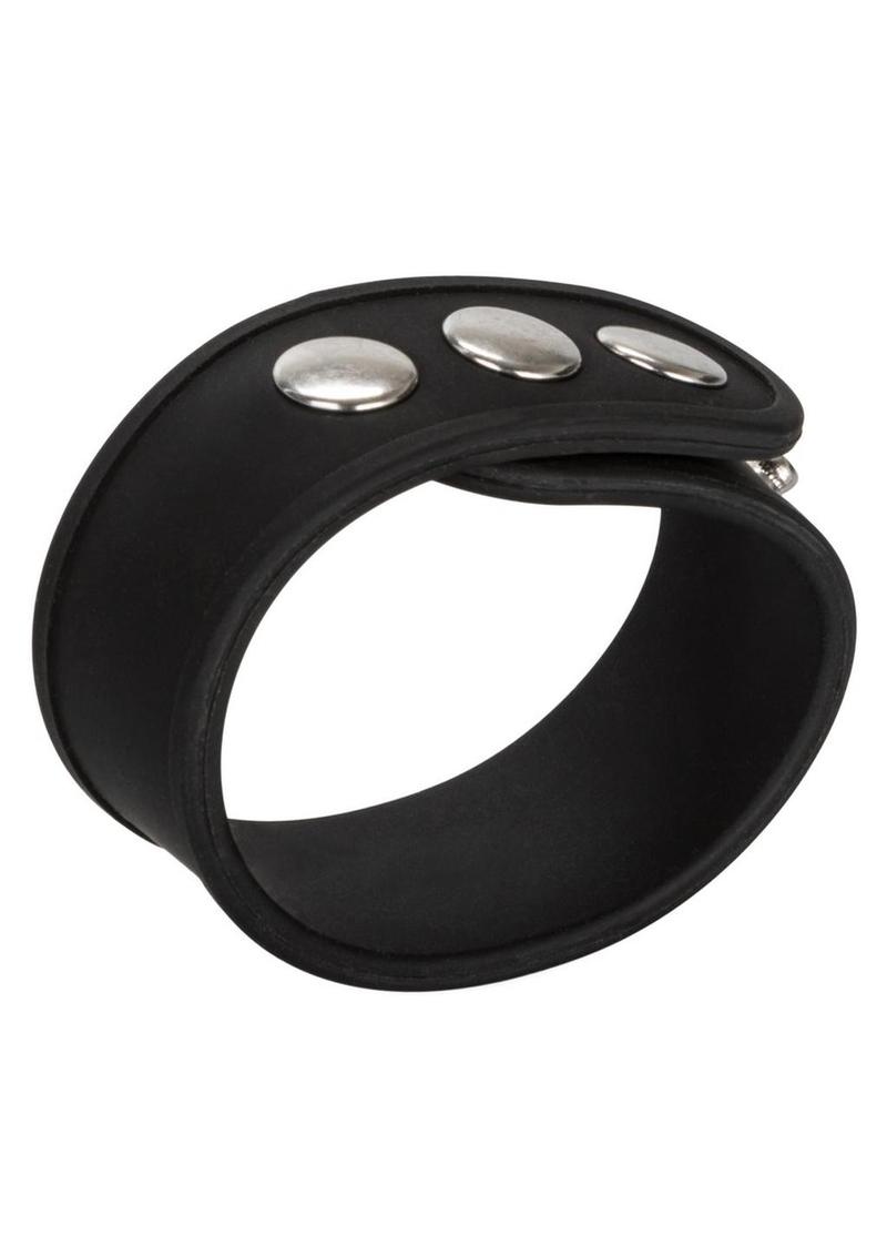 Silicone Tri Snap Erection Ring With Heavy Hardware