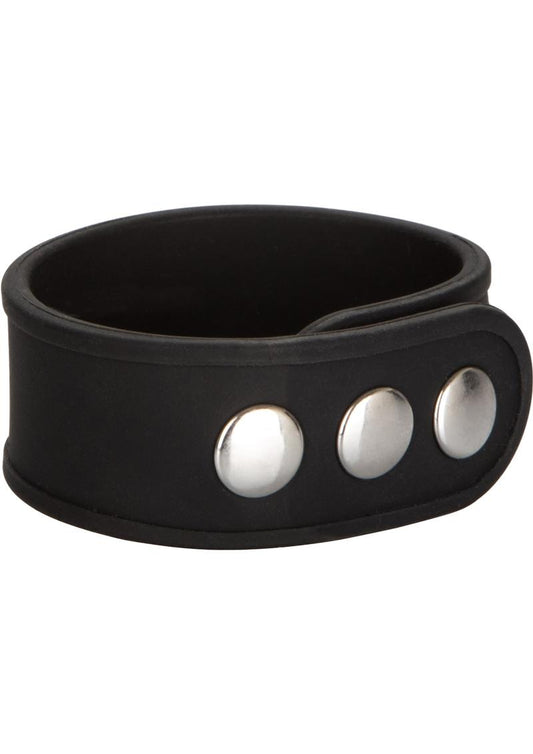 Silicone Tri Snap Erection Ring With Heavy Hardware