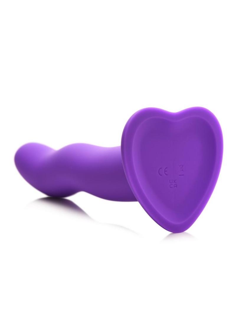 Simply Sweet Wavy Silicone Dildo Rechargeable Vibes with Control