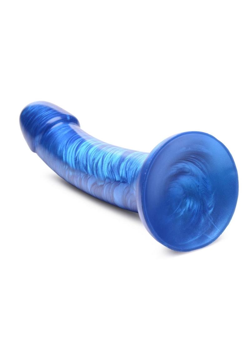 Simply Sweet Metallic Silicone Dildo 7-Inch