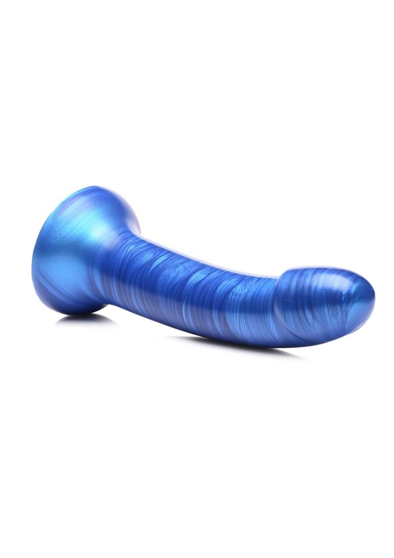 Simply Sweet Metallic Silicone Dildo 7-Inch