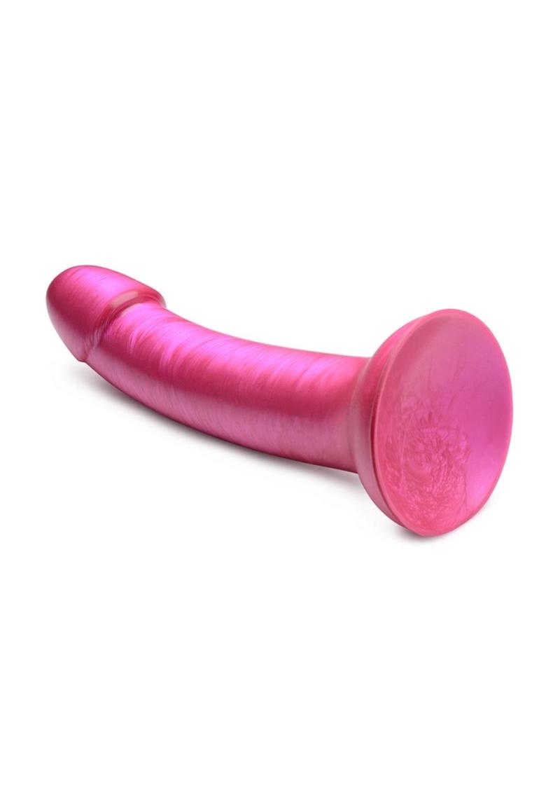 Simply Sweet Metallic Silicone Dildo 7-Inch