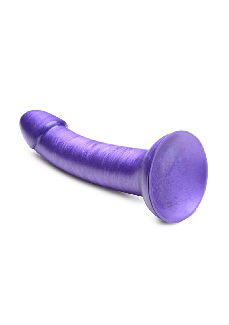 Simply Sweet Metallic Silicone Dildo 7-Inch