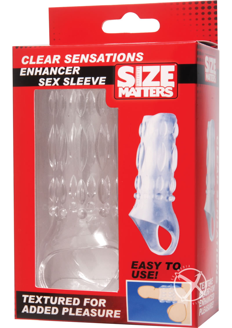 Size Matters Sheath Sensations Enhancer Sex Sleeve Textured