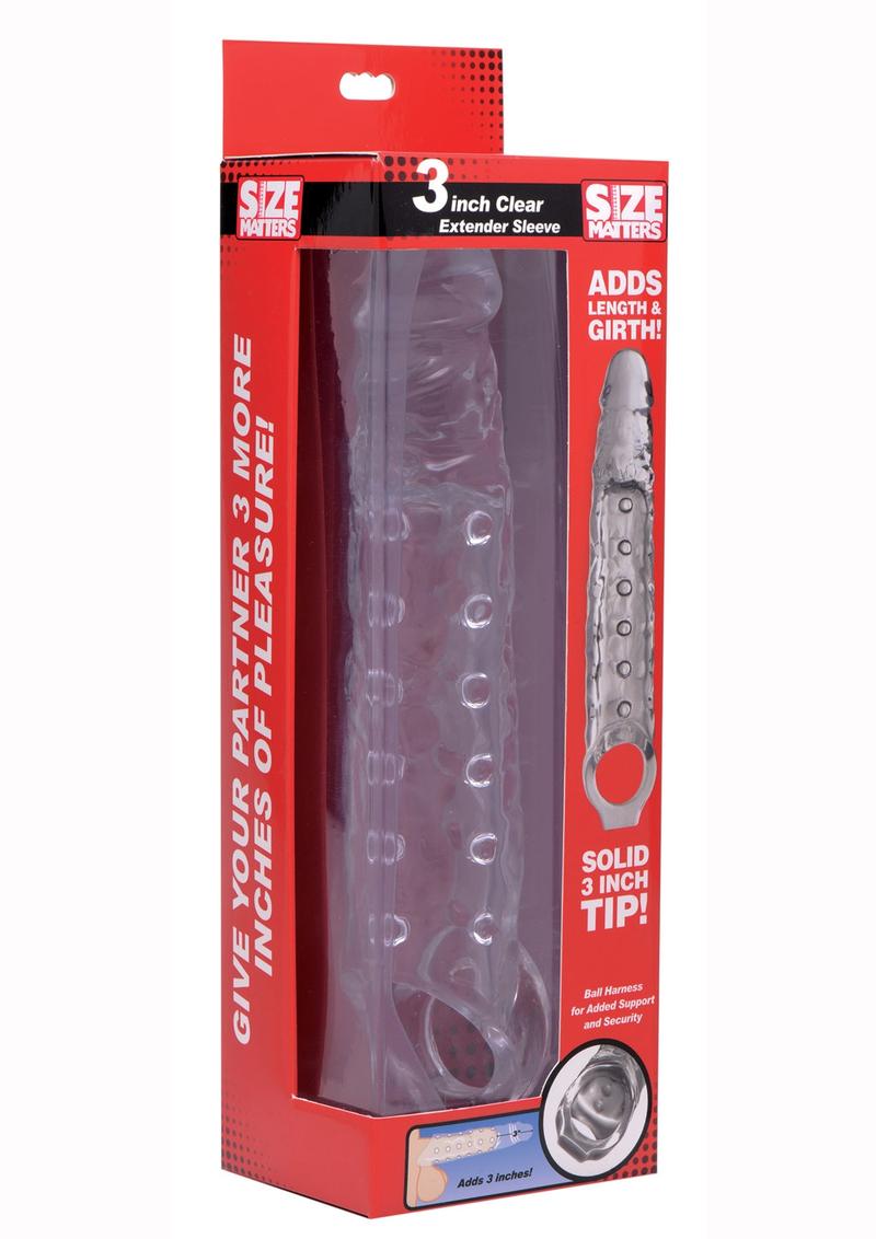 Size Matters Clear Penis Extender Sleeve