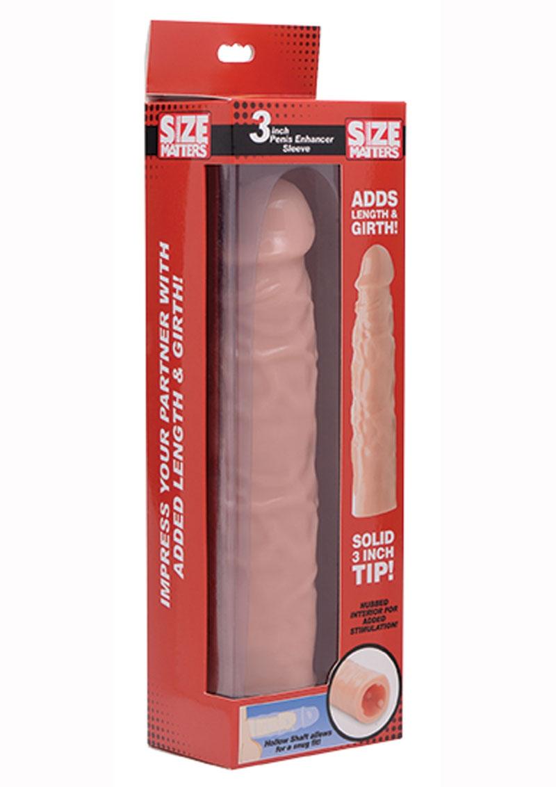 Size Matters Silicone Penis Enhancer Sleeve