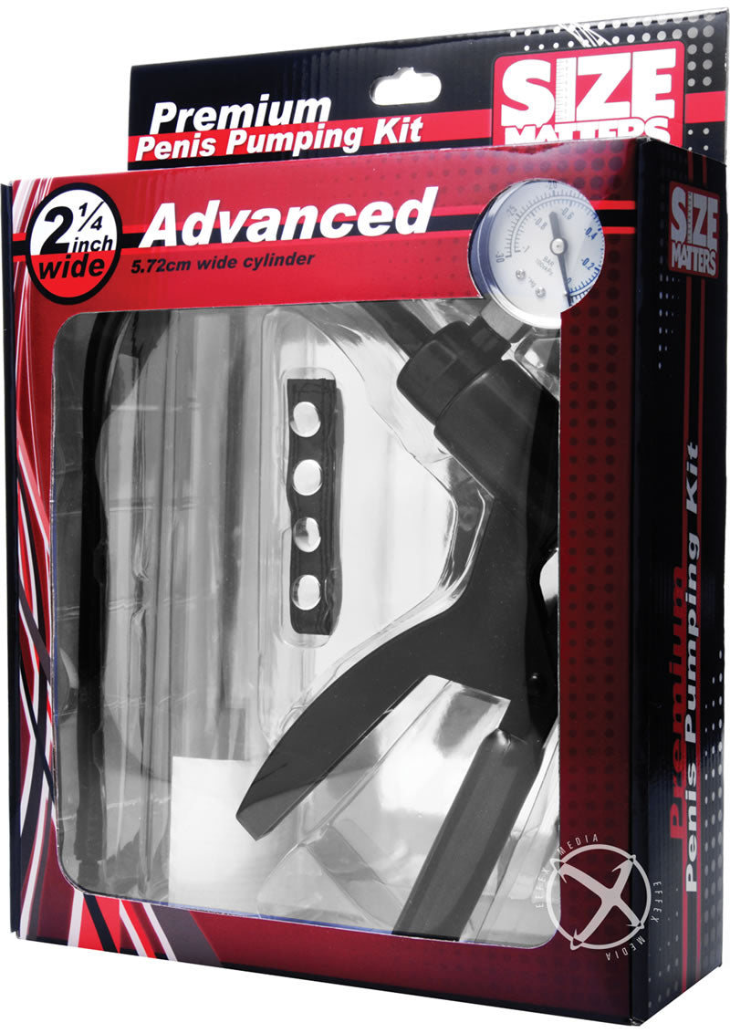 Size Matters Premium Penis Pumping Kit Advanced Size Wide Cylinder