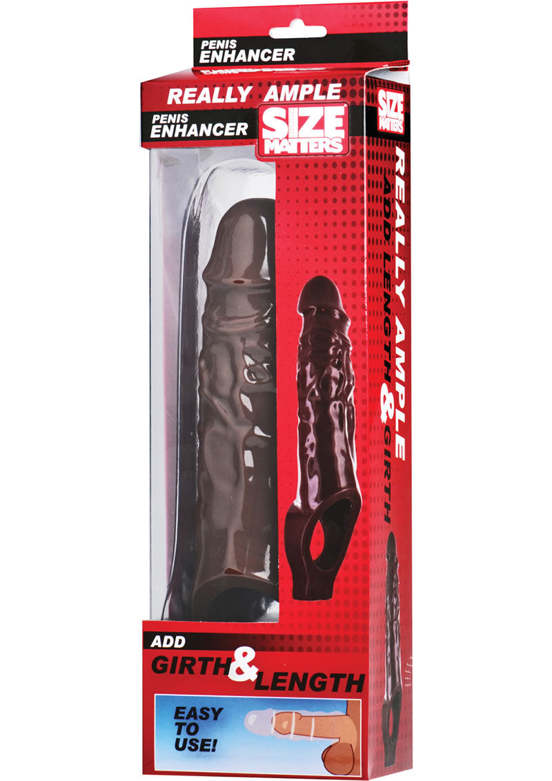 Size Matters Really Ample Penis Enhancer Sheath Add Girth And Length