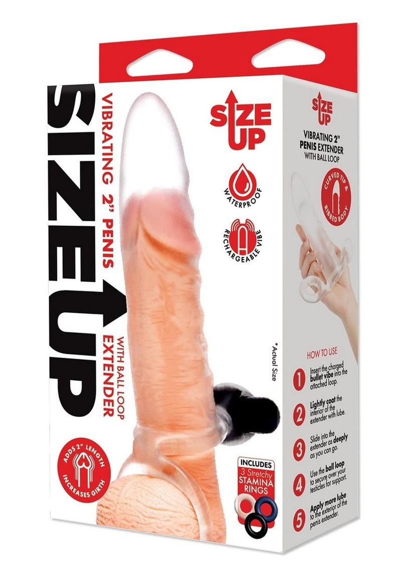 SIZE UP Clear View Vibrating Penis Extender