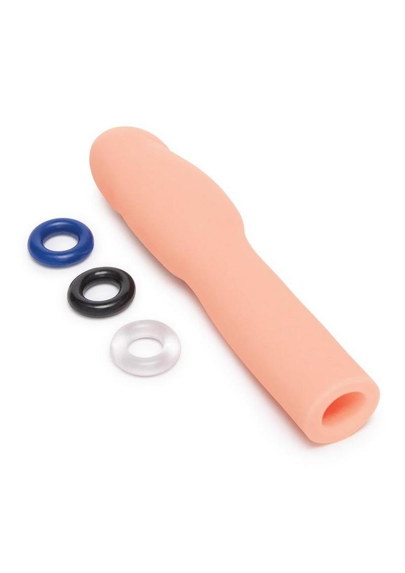 Size Up Realistic Penis Extender Vanilla with Stamina Rings