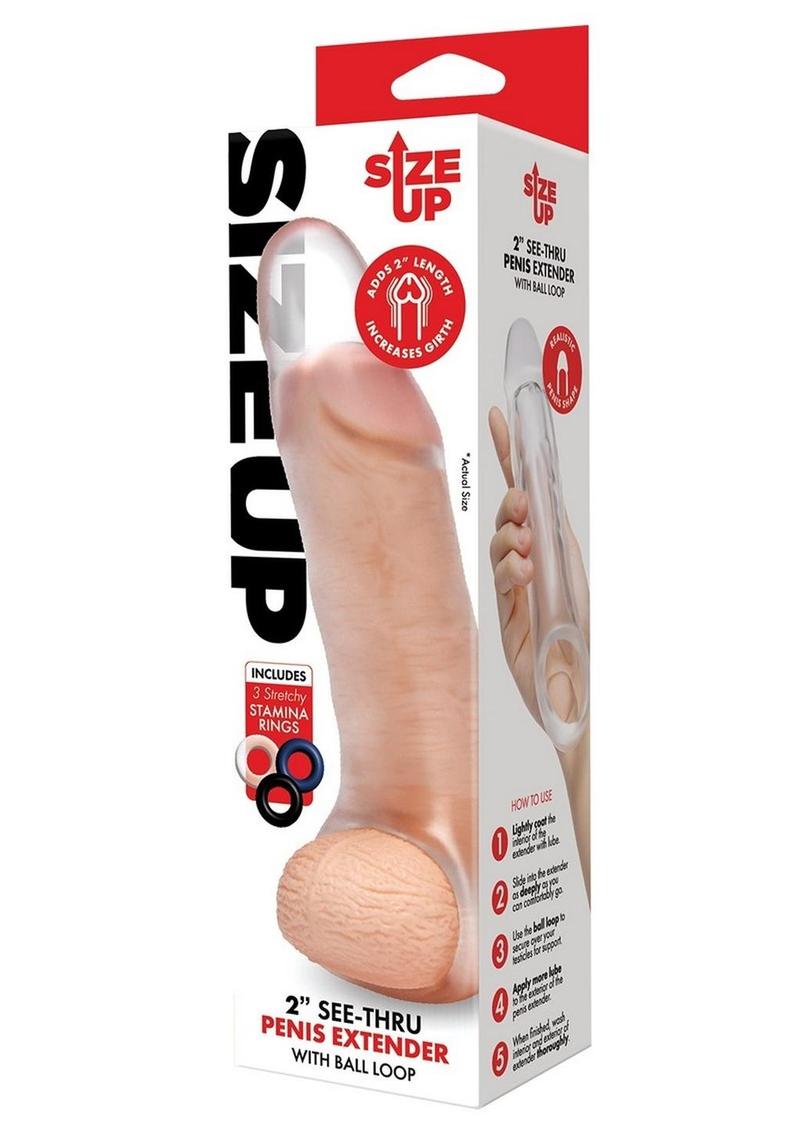 Size Up Girthy Clear View Penis Extender