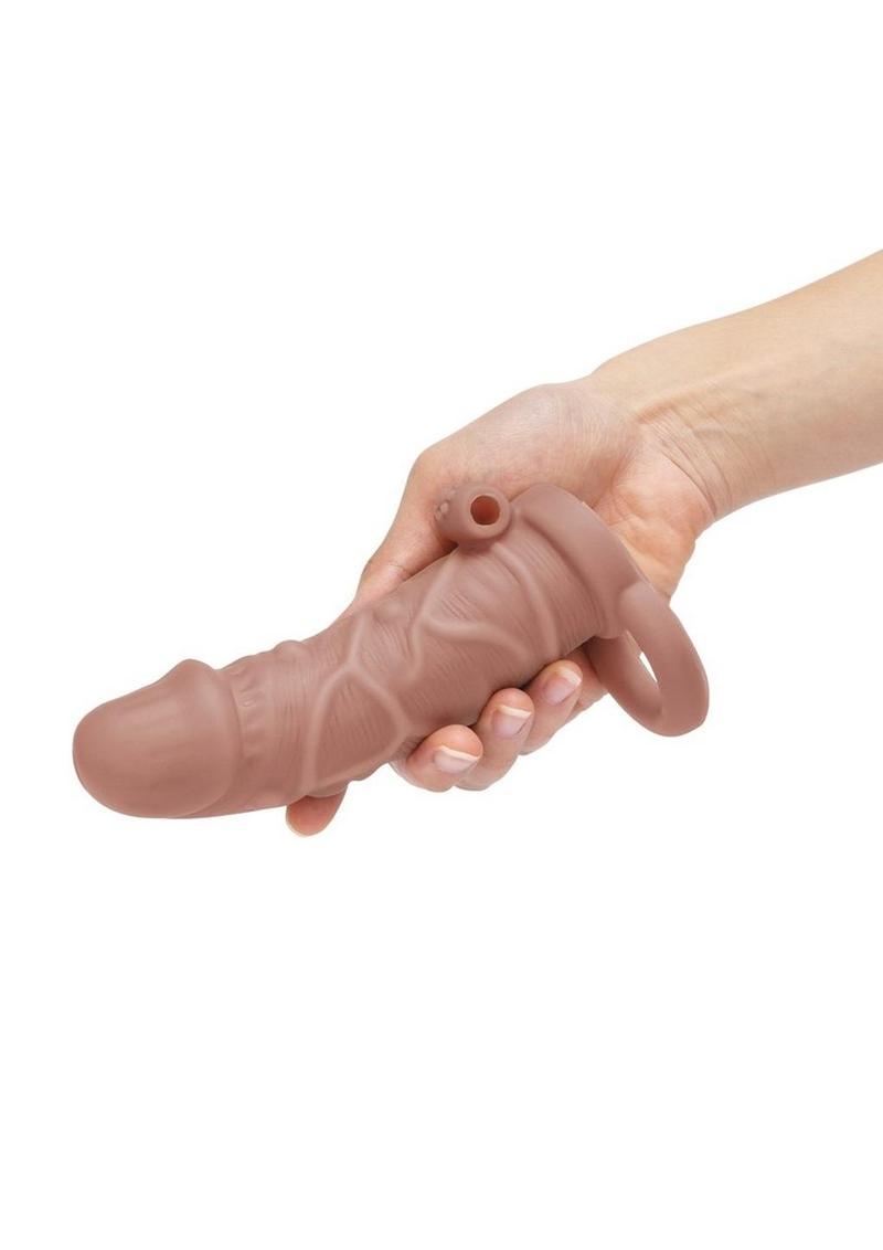 SIZE UP Vibrating Realistic Penis Extender