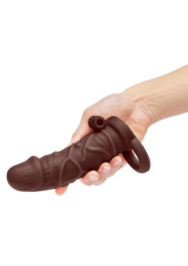 SIZE UP Vibrating Realistic Penis Extender