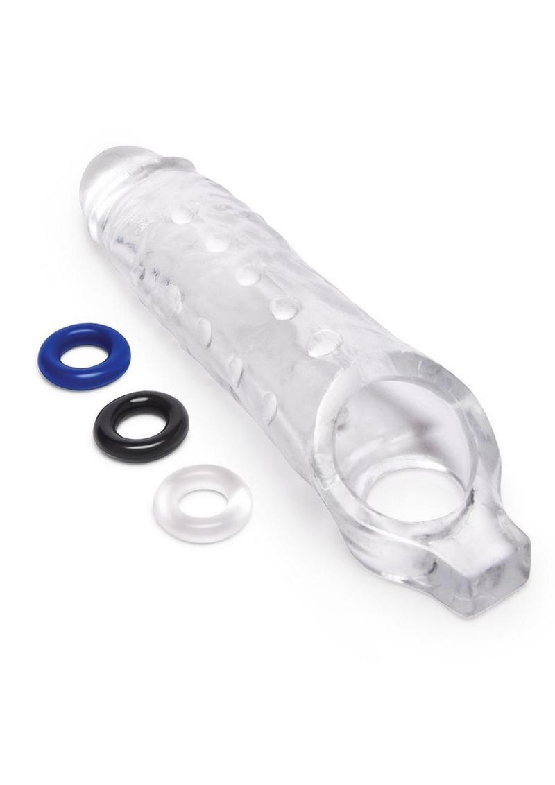 Size Up Studded Clear View Stretch Penis Extender