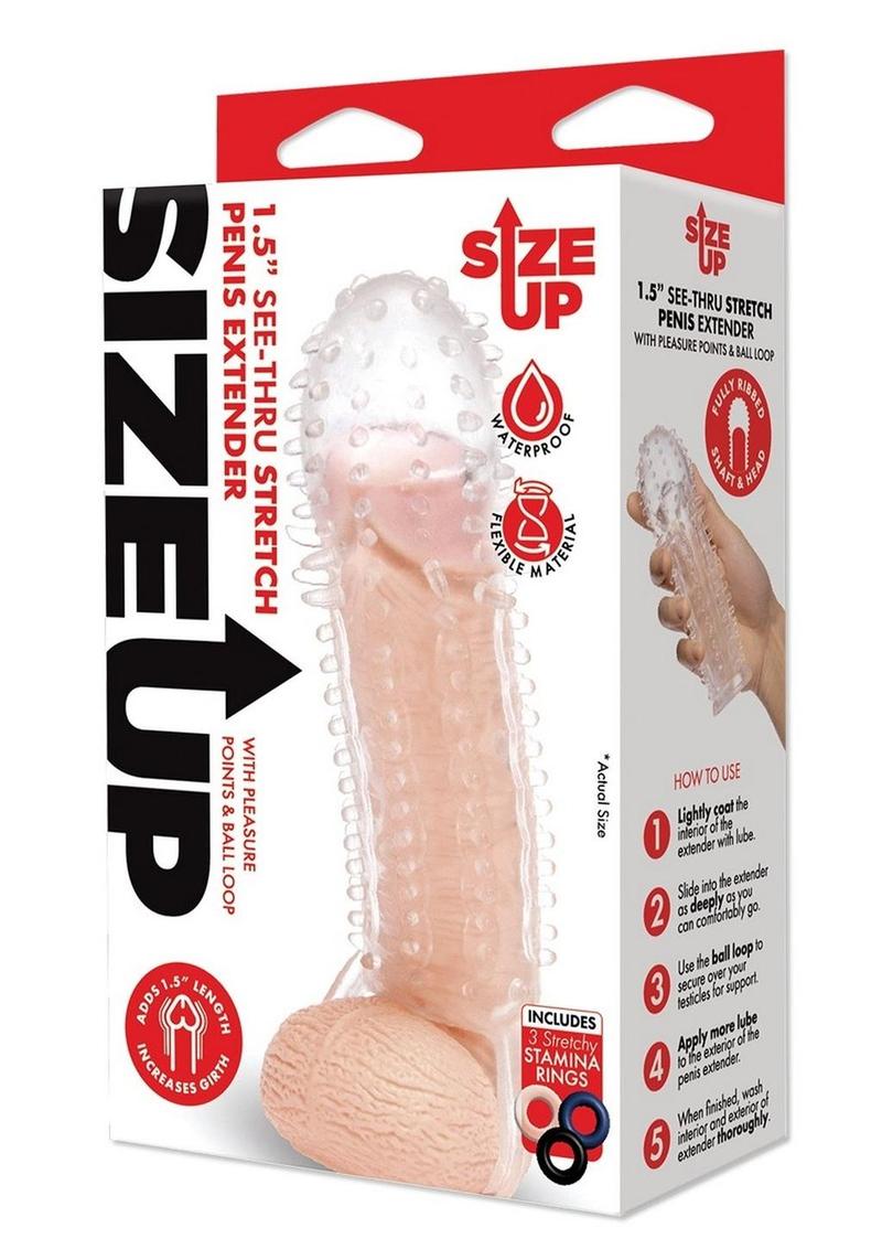SIZE UP See-Thru Stretch Penis Extender