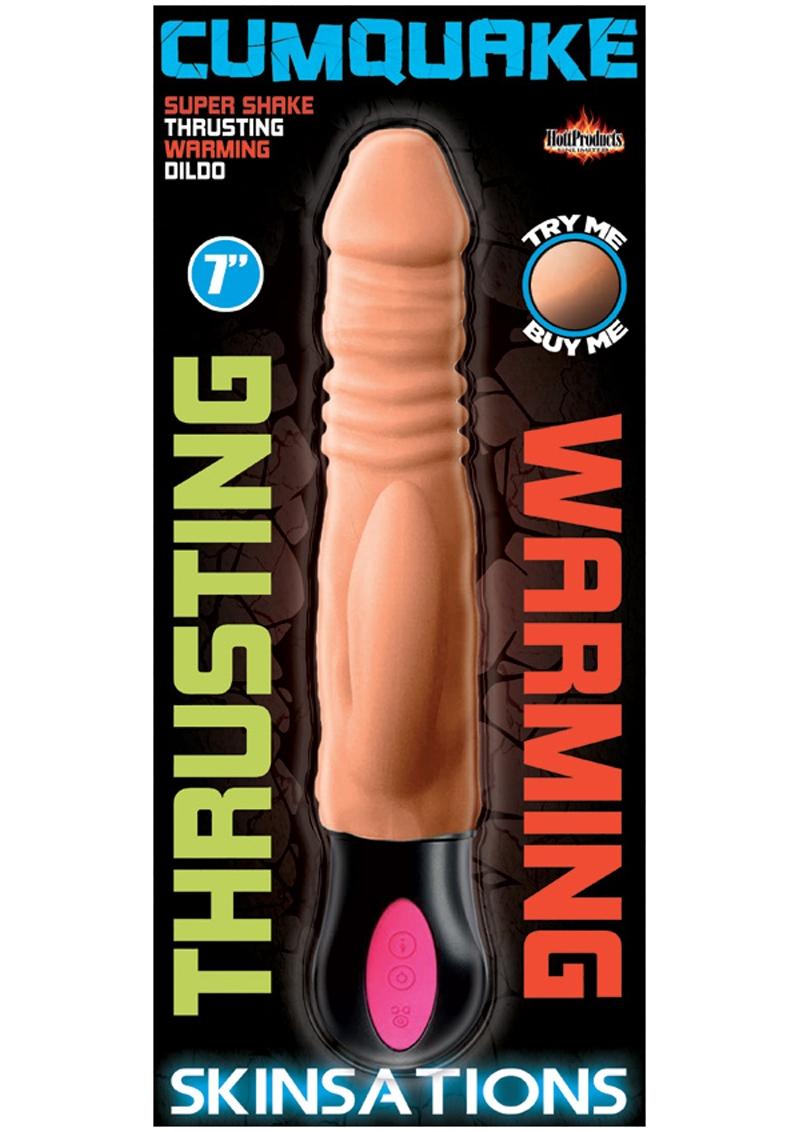 Cumquake Super Shake Thrusting Warming Dildo