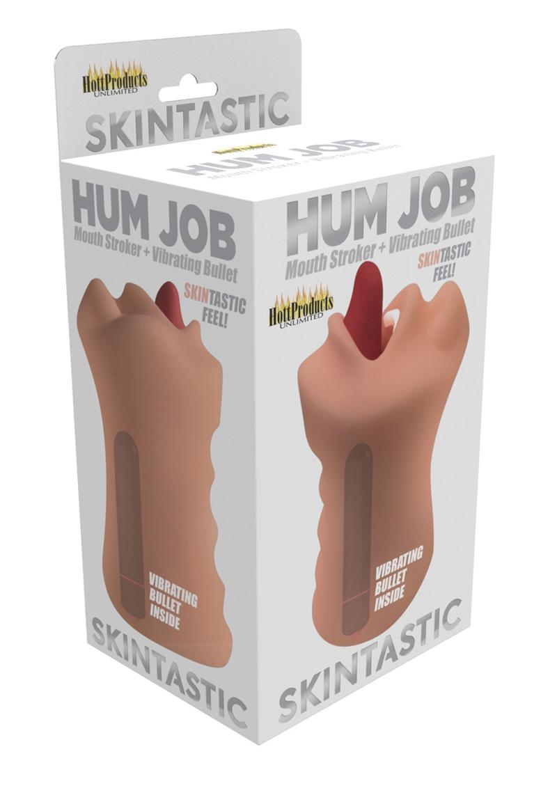 Hum Job Mouth Stroker + Vibrating Bullet Skintastic Feel
