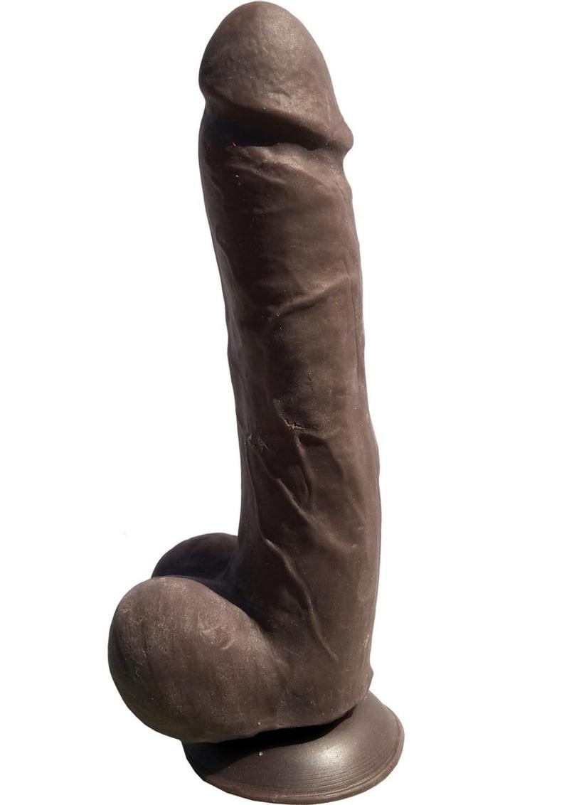 Skinsations Python Dildo 9.5 Inch Black with Suction Base