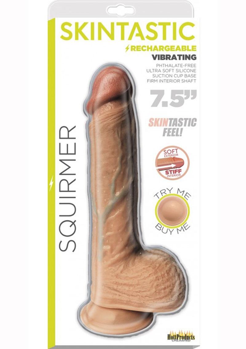 Skintastic Squirmer Rechargeable Vibrating Silicone Dildo
