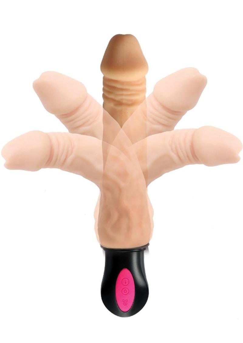 Skinsations Vibra Flex Heat Seeker Warming Dildo 8 Inch Vibrator