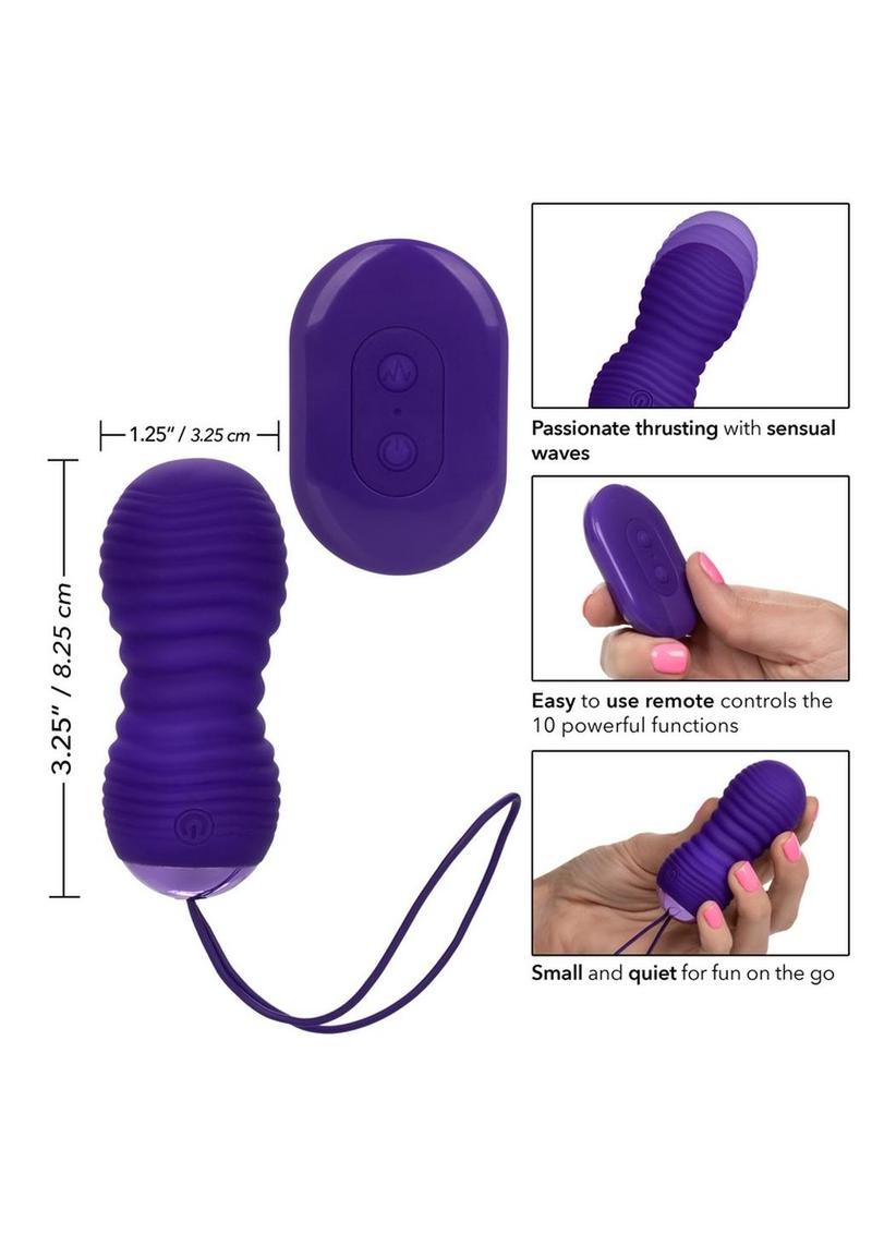 Slay ThrustMe Remote Control Thrusting Silicone Egg Vibrator