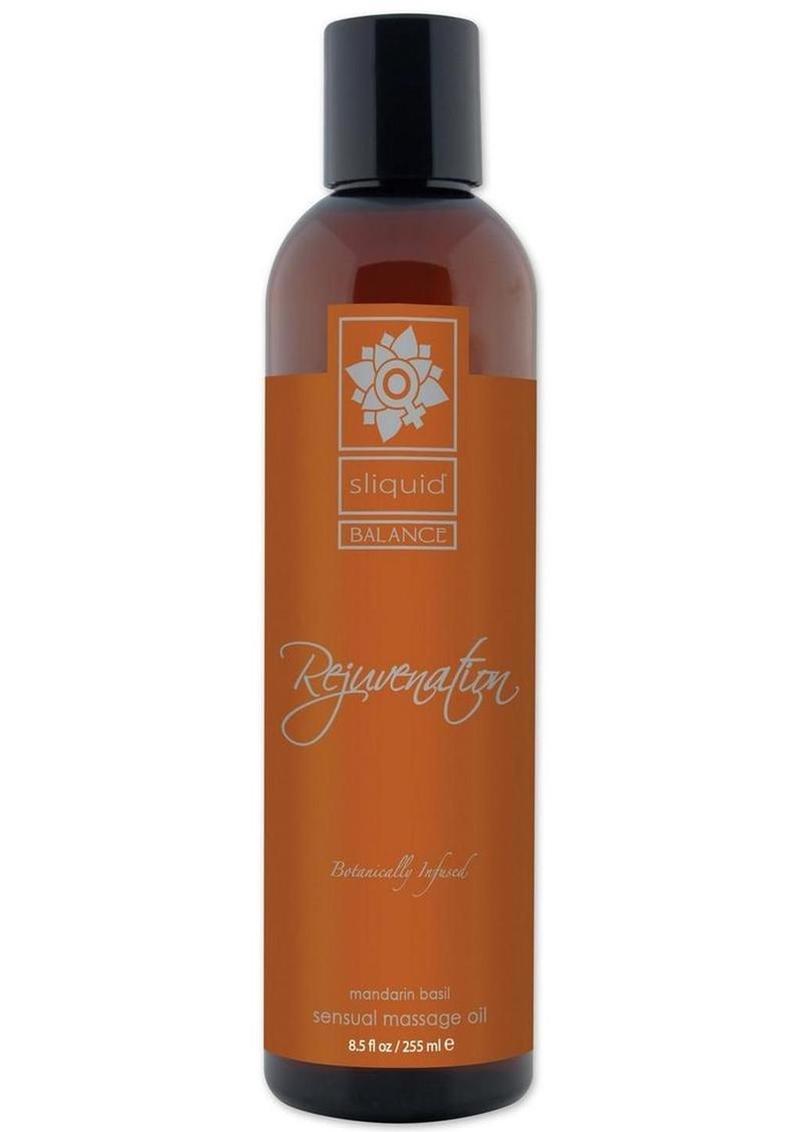 Sliquid Balance Rejuvenation Mandarin Basil Sensual Massage Oil