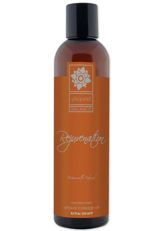 Sliquid Balance Rejuvenation Mandarin Basil Sensual Massage Oil