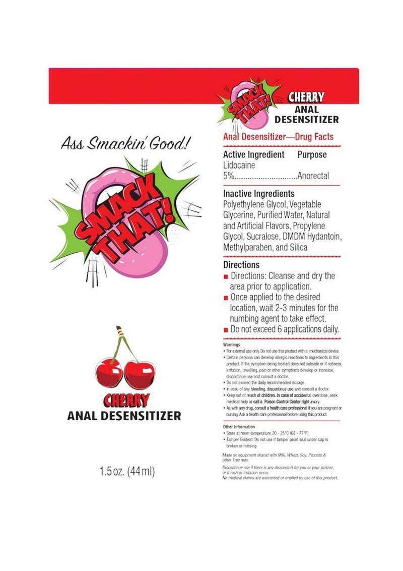 Smack That Anal Desensitizer Cream