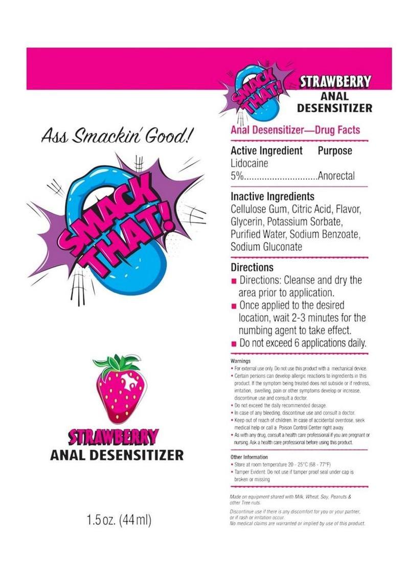 Smack That Anal Desensitizer Cream