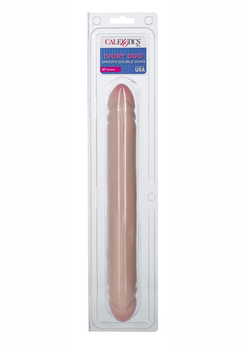 CalExotics Ivory Duo Smooth Double Dong