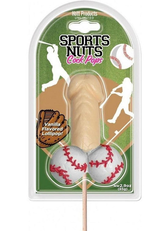 Sports Nuts Cock Pop Vanilla Flavored Lollipop