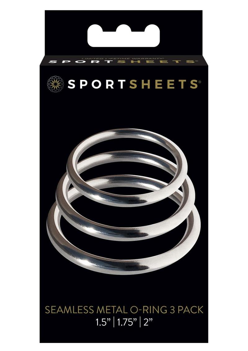 Sport Sheets Seamless Metal O-Ring Trio