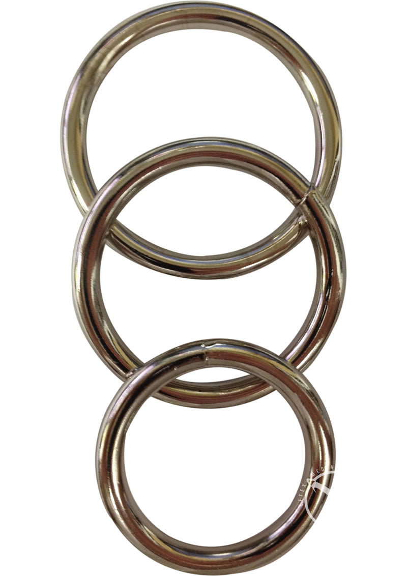 Sport Sheets Seamless Metal O-Ring Trio
