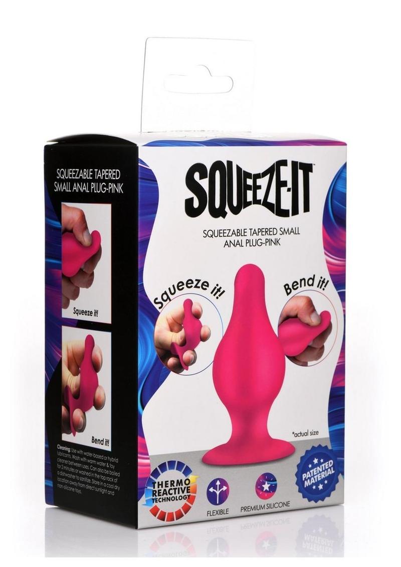Squeeze-It Squeezable Tapered Small Anal Plug Flexible Silicone