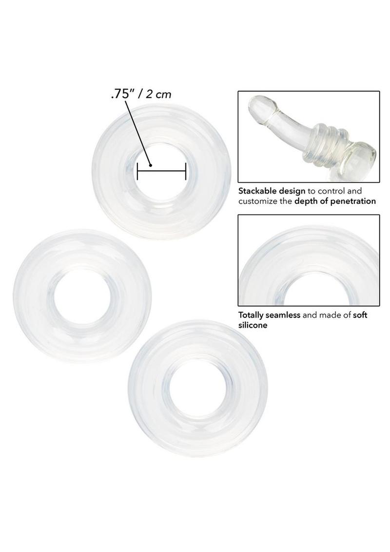 CalExotics Silicone Stacker Rings Set of 3