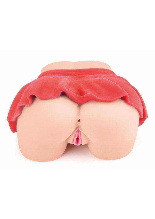 Mini Skirt Jada Stevens Pussy And Anus Masturbator Dual Entry Toy