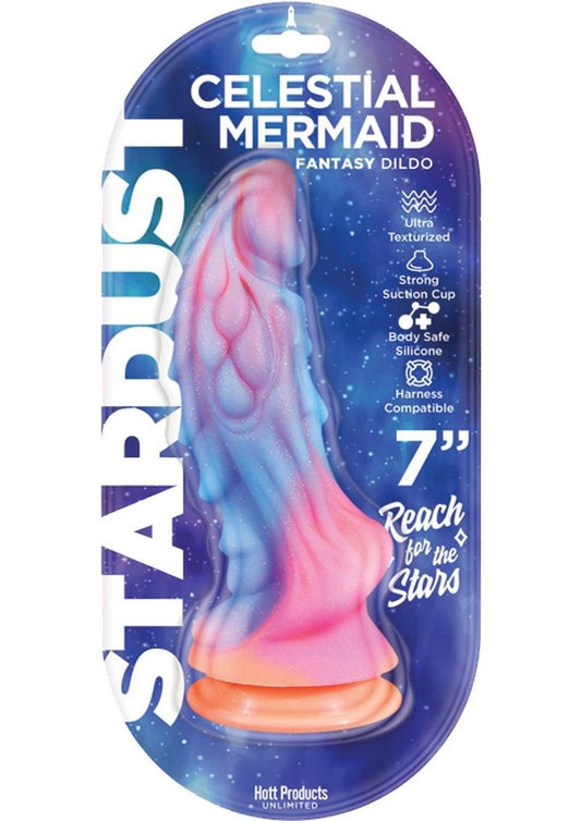 Stardust Celestial Mermaid Fantasy Dildo 7Inch with Suction Cup