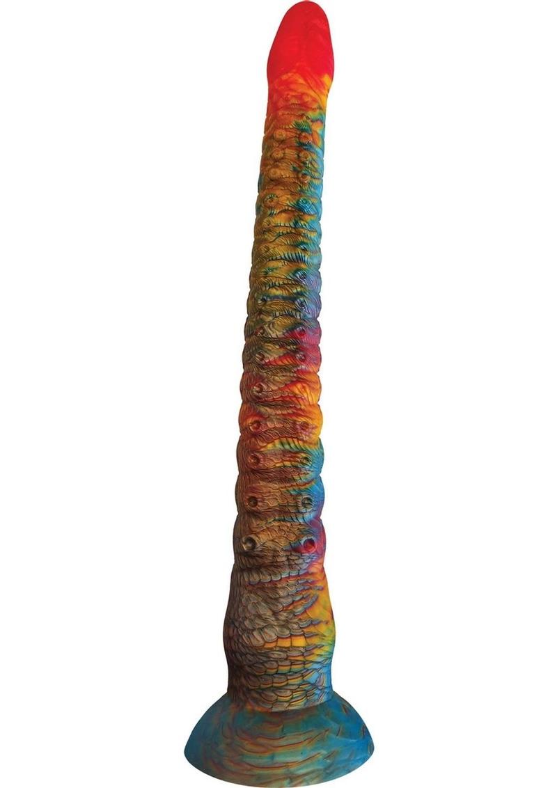 Kinky Kraken Fantasy Dildo Multicolor Silicone with Suction Cup