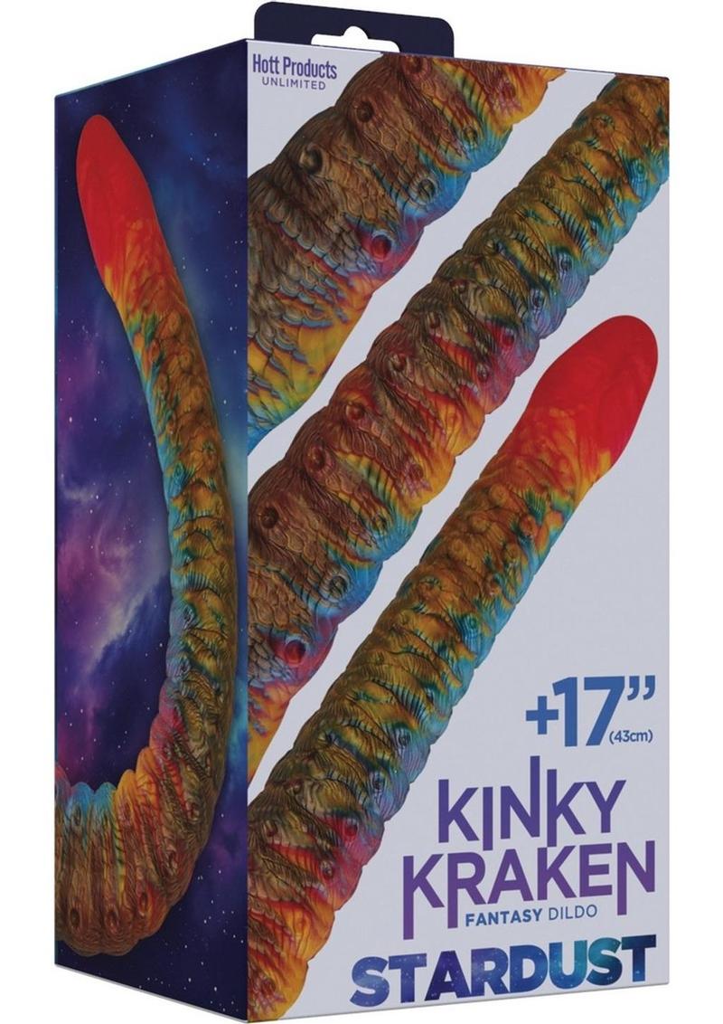 Kinky Kraken Fantasy Dildo Multicolor Silicone with Suction Cup