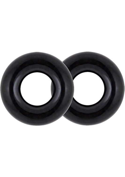 Stay Hard Donut Rings Oversized Stretchy And Body Safe Black Rings