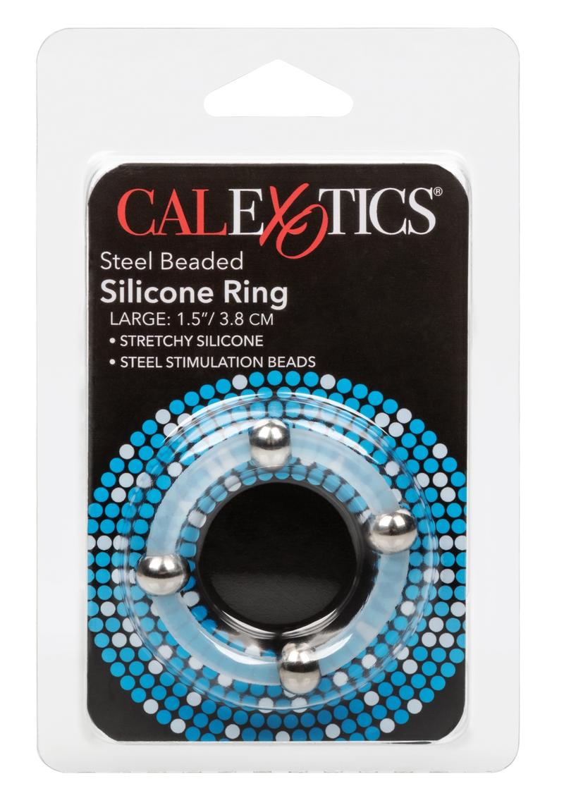 Steel Beaded Silicone Cock Ring