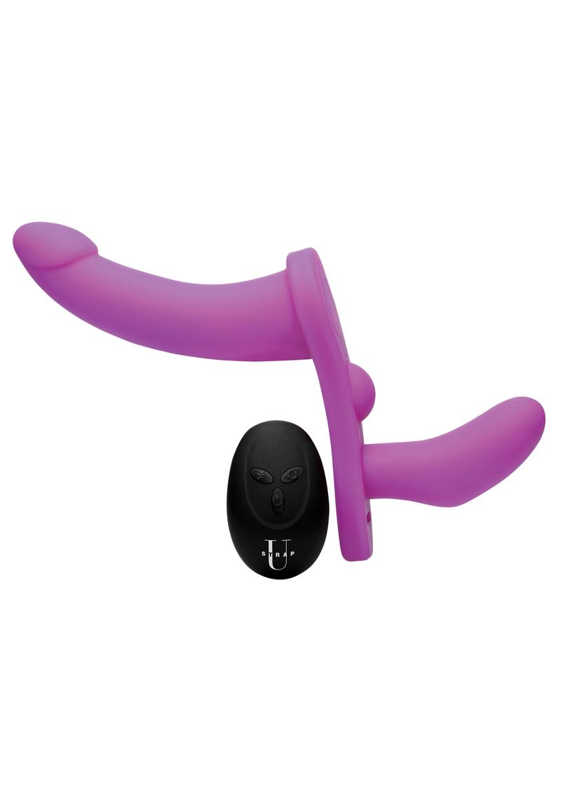 Strap U Double Take Vibrating Double Penetration Strap-On Harness